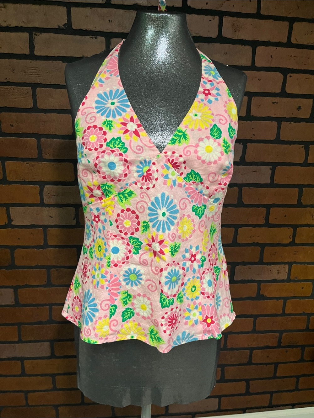 Carole Little Pink Floral Halter Camisole